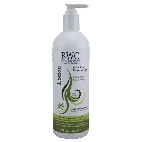 Beauty without Cruelty Extra Rich Fragrance Free Hand and Body Lotion - 16 fl oz