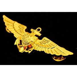 4 x US Navy Aviation EAGLE Wing Badge Naval Aviator Pilot GOLD Pin Insignia