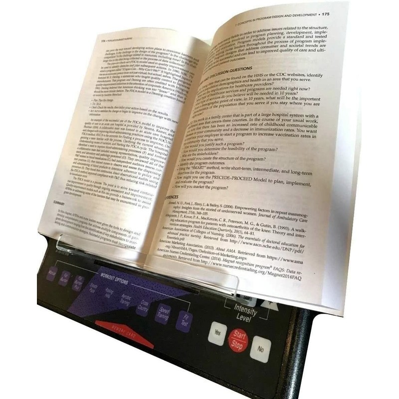 Treadmill Reading Rack - (Tablet, Book, Magazine Holder) - Works