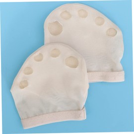 Healvian 3pairs Ballet Toe Protector Cushion Pads Five Holes Forefoot Care Socks for Dancers Comfortable Foot Pads for Pressure Relief Ballet and Dance Practice