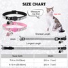 DILLYBUD Rhinestone Cat Collar Breakaway with Bell, Diamond Cat Collar