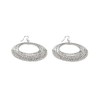 Vestopazzo Silver Plated Multi Circle Earrings with Micro Nuggets Handmade