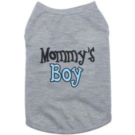 Oasis Plus Mommy's Boy Pet T-Shirt Vest Outfits Clothes for Female Male Dog Cat Rabbit