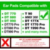 Earpads Compatible with DT770, DT880, DT990, DT 770 Pro, DT