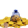 The Dreidel Company Milk Chocolate Coins in Hanukkah Gift Bag,