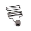 PZRT 4 tirantes negros de 38 mm, hebilla ajustable, cinta