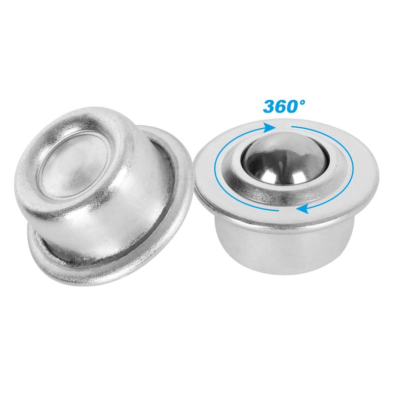 16PCS 5/8 Inch Roller Ball Transfer Bearing, Ball Bearing Rollers,