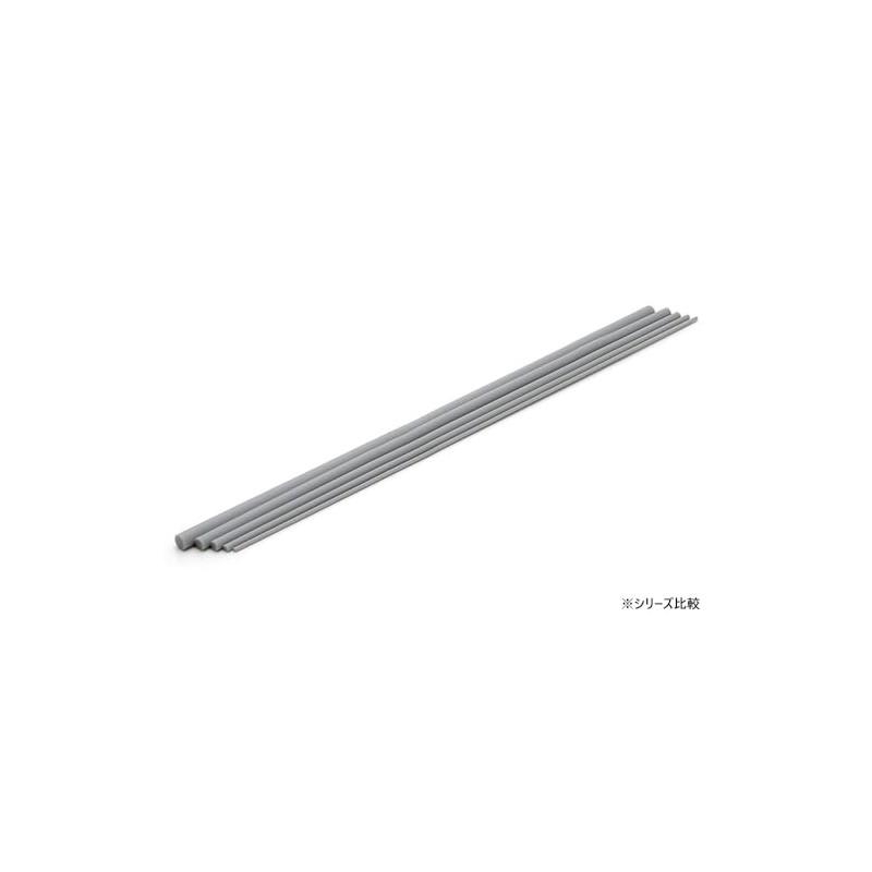 Wave OM-389 Material Series Plastic Round Rod, Gray, Outer Diameter