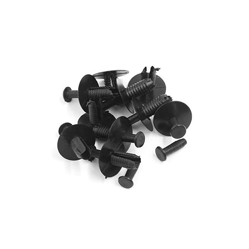 sourcingmap 10 Pcs 6mm Hole Push in Rivet Retainer Fastener