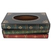 Book Tissue Box Cover Antique Rectangular Dispenser Napkin Holder for
