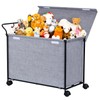 SWTYMIKI Large Toy Box Toy Storage - with Wheels Big