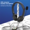 ZZOSRDR USB PC Headsets with Microphone Noise Cancelling Mic &