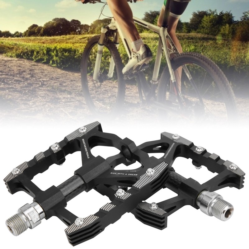 Wheelup Bicycle Pedals Carbon Fiber Aluminum Alloy Bearing Platform AntiSlip