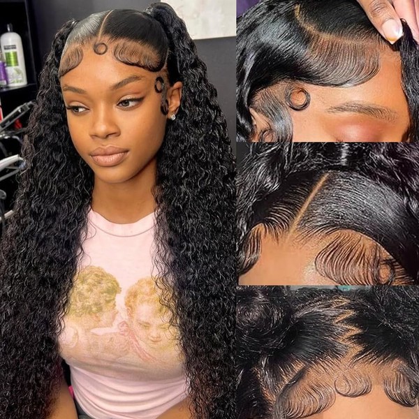 Deep Wave Lace Front Wigs Human Hair 13x6 HD Lace