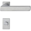 Hoppe Dallas Door Handle Set on Mini Rosette WC Door