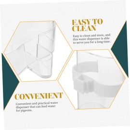 Levemolo Water Dispenser Automatic Drinking Fountain Parakeet Water Holder Bird Cage Feeder