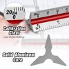 Kyuionty Engineer Scale Ruler 12 Inch, Aluminum Laser-Etched Triangular Drafting