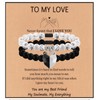 Matching Bracelets for Couples His and Her Couples Bracelets Heart