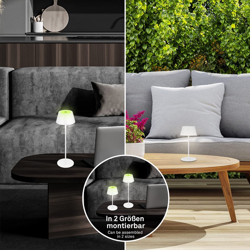 BRILONER LED Table Lamp Wireless, RGB Bedside Lamp Touch, Desk