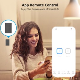 SONOFF Interruptor mecánico inteligente M5 tipo 120, interruptor de luz de pared WiFi funciona con Alexa y Google Home, [requiere cable neutro] 2 bandas