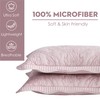 CHIXIN Microfiber King Pillow Shams Set of 2 - Quilted