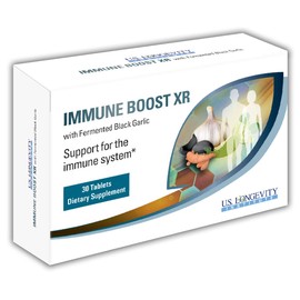 US Longevity Institute - Immune Boost XR - with Fermented Black Garlic, Real Wasabi and Curcumin - 30 Capsules