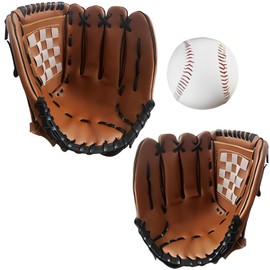 IMPACT Online Catch Ball Set Left Throw Gloves for Kids Adults with Baseball Soft Gloves (Adult-Right Throw Kid-11.5" Left Throw)