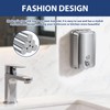 2 Pack Commercial Soap Dispenser Wall Mount, 1000ml/35 fl oz
