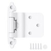 40 Pack 20 Pair White Cabinet Hinges - 3/8 inch