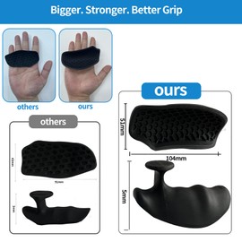 1 Pair Non-Slip Gym Grips, Fitness Grip Pads, Weight Training, Grip Aids, Grip Pads 2025 - Extra Large & Thick, Accessories for Hand Protection, Training Gloves for Cross Training, Pull-Ups, Strength