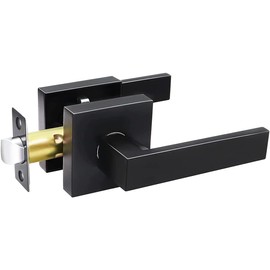 SOZOMO Cerradura de Manija,Palanca de Paso,Palancas de Puerta de Paso,No Hay Llaves,Pomos de Puerta Interior,Mango Reversible Que Soporta Puertas de Mano Izquierda y Derecha,para Pasillo y Clóset etc