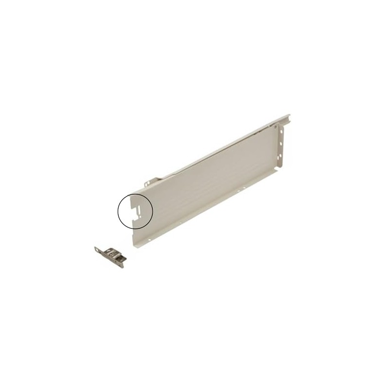 Blum Metabox Drawer Front Fixing Bracket, Nickel, Right and Left,