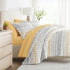 LINENS & HUTCH Bedding Bundle, Patterned Microfiber Comforter Set and