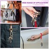 MECCANIXITY Leather Wristlet Keychain Car Key Chain Wristlet for Women,