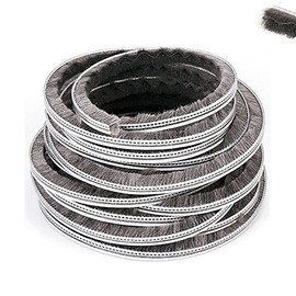 AcbbMNS 10M Pile Weatherstrip Brush Weather Stripping Seal Strip for Sliding Doors Window Winter Sealer, Draught Excluder (5 x 6mm)