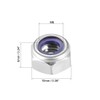 sourcing map Hex Lock Nuts - M6 x 1mm 316
