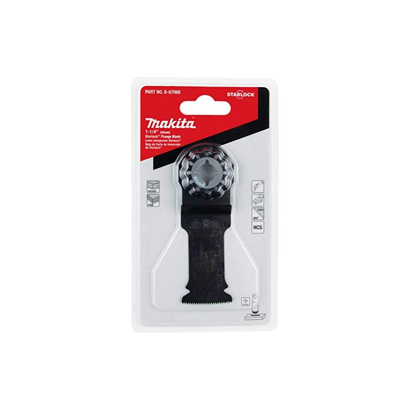 Makita B-67066 1-1/4" Starlock® Plunge Blade, 18TPI
