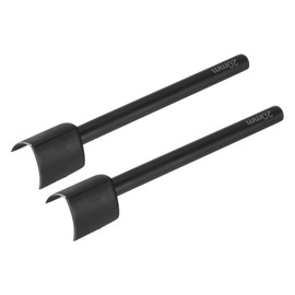 QUARKZMAN Pack of 2 V-shaped leather punches, 20 mm, leather cutter, belt end cutter, carbon steel V-shape punch tool for straps, belts, wallet and bag