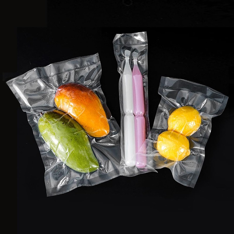 100 Pack Clear Vacuum Bags 3.9x9.8 inch (Inside Size 3.5x9.4