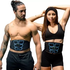 FlexTone Abs Machine - Ab Belt for Men, Women - Waist Belt for Strengthening