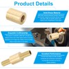 PATIKIL Lamp Pipe Brass Coupling Nut, 3 Pcs 20mm Long