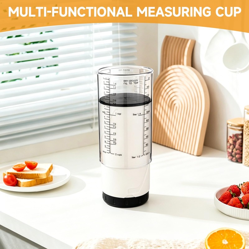 6 Pcs Adjustable Measuring Set Includes 1 Push Up Cup