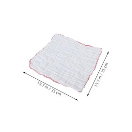 FRCOLOR 6Pcs Cotton Kitchen Cleaning Cloths Ultra Absorbent Muslin Dish Towels for Drying Versatile Use Gentle Surfaces for Daily Cleaning and Spills White