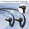 SATA Cable III 0.6FT (2-Pack), 7-Pin 90 Degree Right Angle