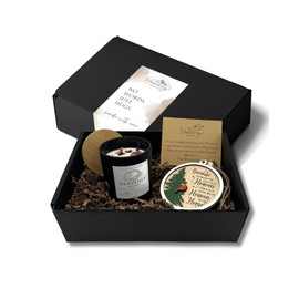 Hug in a Box Care Package for Death in Family, in Memory Candle Lavender, Cardinal Because Someone We Love is in Heaven Memorial Christmas Ornament, Condolence Gift Baskets Loss, Heavenly Hugs