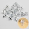 20PCS 5mm Shelf Support Peg Clear Plastic Cabinet Shelf Support