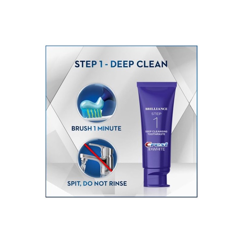 Crest 3D White Brilliance Toothpaste and Whitening Gel System, 4.0oz