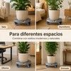 Base para Maceta con Ruedas Soporte para Plantas Rodante Ajustable