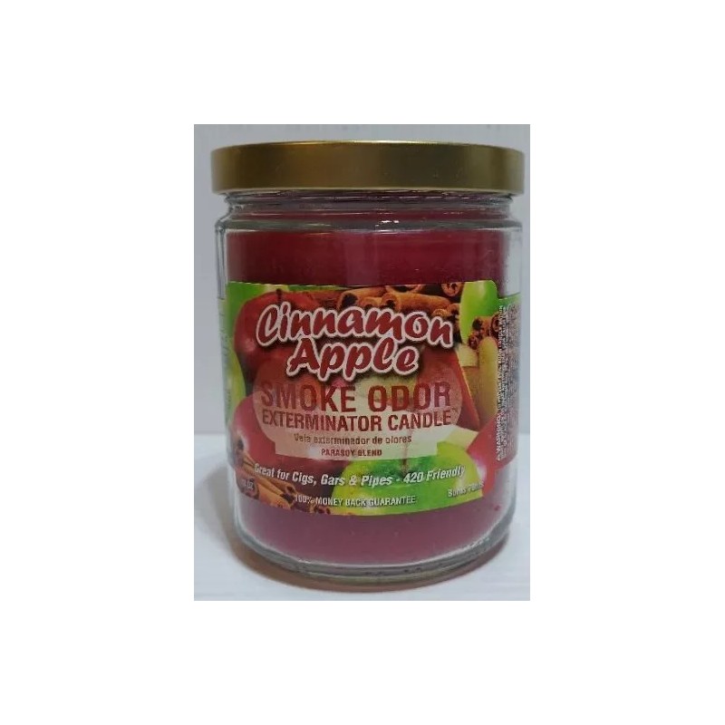 Smoke Odor 13 oz Candles 2 Fragrances Set Cinnamon Apple/Maui