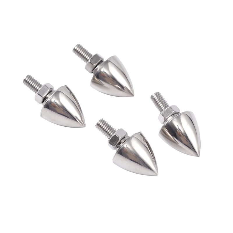 Universal Bullet License Plate Fastener Screw Caps for Standard License